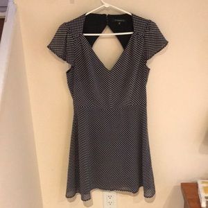 Dynamite polka dot open back dress